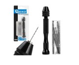 Mini bormasina manuala cu set 25 burghie HSS, Geko G30076