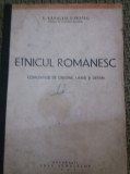 ETNICUL ROMANESC C RADULESCU MOTRU Comunitate de Origine, Limba si Destin 1942