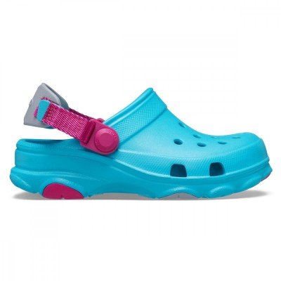 Saboți Crocs Kids&amp;#039; Classic All-Terrain Clog Albastru deschis - Digital Aqua foto