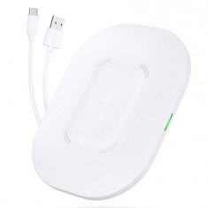 Choetech Qi 15W încărcător wireless + cablu USB - USB tip C 1m alb (T550-F-V2)