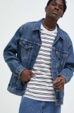 Levi&#039;s geacă din denim bărbați, de tranziție, oversized