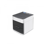 Mini Racitor aer portabil,AIR COOLER , 3 functii (racire, umidificare, purificare aer), Alimentare USB, Alb