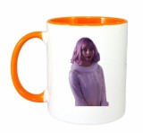 Cana maner portocaliu personalizata Wednesday, INOVATIX&reg;. 330ml, Oem