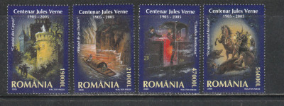 Romania 2005 - #1678 Centenar Jules Verne 4v MNH foto