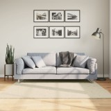 VidaXL Covor HUARTE, fir scurt, moale și lavabil, crem, 160x160 cm