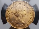 Marea Britanie -1958 ELISABETA II SOVEREIGN - Aur .916, 8g - EF