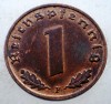 2.573 GERMANIA WWII 1 REICHSPFENNIG 1939 F XF/AUNC, Europa, Bronz