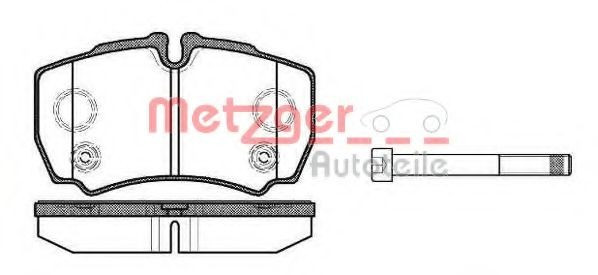 Set placute frana,frana disc FORD TRANSIT caroserie (2006 - 2014) METZGER 1170803