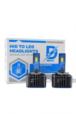 Set 2 leduri d1s canbus pentru conversie xenon-led, 55w,10.000 lm. foto