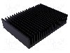 Radiator extrudat, aluminiu, 150mm x 200mm, neagra, FISCHER ELEKTRONIK - SK47/150/SA