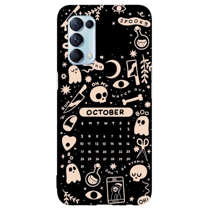 Husa compatibila cu Oppo Find X5 5G model Spooktober, Silicon, TPU, Viceversa