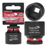 Cheie tubulara de impact in 6 puncte, 1 / 2&quot;, 28 mm, Tvardy T00210-28