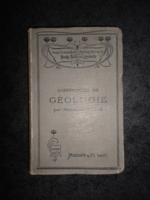 Marcellin Boule - Conferences de Geologie (1911) foto