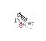 Bara fata Mercedes Vito/ Viano (W639), 10.2010-2014, cu locas pt spalator; Texturat, Aftermarket