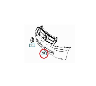 Bara fata Mercedes Vito/ Viano (W639), 10.2010-2014, cu locas pt spalator; Texturat, Aftermarket foto
