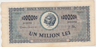 ROMANIA 1000000 LEI 1947 VF+ foto