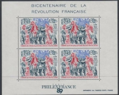 French South and Antarctic Terr. 1989 - Philexfrance, bloc neuza foto