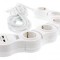 Prelungitor reglabil 5 prize 5m cablu 3xG1.5mm2 3500W 16A cu incarcator USB Well