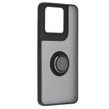 Husa Motorola Edge 70 Asteroid GSM Glinth cu inel suport stand magnetic, negru