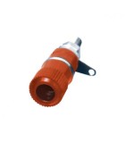 Conector banana mama 4mm poate fi cositorit rosu HOME
