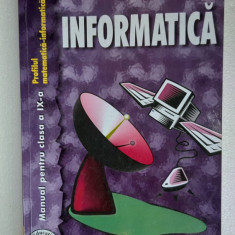 INFORMATICA CLASA A IX A - PROFIL MATEMATICA INFORMATICA PATRUT ,MILOSESCU TEORA