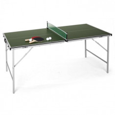 KLARFIT King Pong, masa de ping-pong, plianta, verde foto