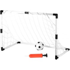 Set poarta cu Plasa Pentru Fotbal, Minge si Pompa Inclusa, 120x57x83 cm