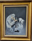 Radu Dăr&acirc;nga - Tribut, Pictura 45x35 cm, Pictor Rom&acirc;n, ART