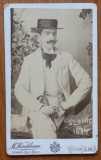 Fotografie pe carton gros, Slanic Moldova, 1894, fotograf M. Wandelmann