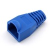 Set 10 bucati manson de protectie pentru mufe internet, RJ 45, albastru