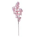 Cumpara ieftin Set 3 crengute flori Piersic artificiale roz maro 20x10x106 cm