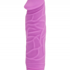 Vibrator Clasic Get Real, 7 Moduri Vibratii, Silicon, Roz, 16.1 cm