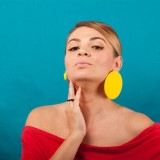 Cumpara ieftin Cercei designer Alina Ionescu -galben- AIM Collection