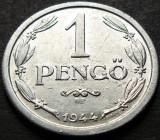 Cumpara ieftin Moneda istorica 1 PENGO - UNGARIA HORTYSTA, anul 1944 *cod 217 A, Europa, Aluminiu