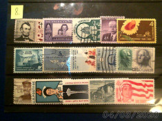 U . S . A . - lot de 15 timbre foto