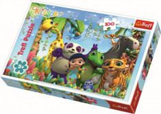 Puzzle Trefl 100 Soapte Si Prieteni foto