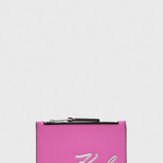 Karl Lagerfeld portofel femei, culoarea roz