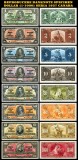 Set 8 reproduceri bancnote Specimen Seria 1937 Canada, America de Nord