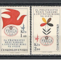 Cehoslovacia.1962 Posta aeriana-Expozitia filatelica PRAGA XC.325