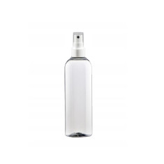Recipient pentru lichide tip spray, forma cilindrica, plastic, Gonga&reg; Transparent 200 ml