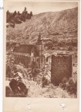 AMS - ILUSTRATA 1306 , ORASUL STALIN - BISERICA NEAGRA, ANUL 1957, cu perforari, Circulata, Printata