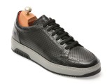 Cumpara ieftin Pantofi sport LE COLONEL negri, 63208, din piele croco