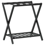 Cumpara ieftin Suport pentru bagaje, negru, 68x38x58 cm, bambus