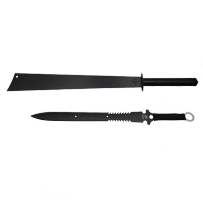 Set doua sabii de vanatoare, DEPOX&amp;reg;, Ninja Blade, 81 cm, negru, teaca inclusa foto