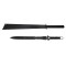 Set doua sabii de vanatoare, DEPOX&reg;, Ninja Blade, 81 cm, negru, teaca inclusa