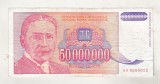 bnk bn Iugoslavia 50 000 000 dinari 1993 circulata