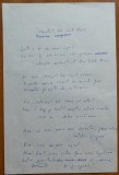 Cumpara ieftin Manuscris olograf Geo Bogza, poezia Monstrul din Loch Ness, 2 pagini