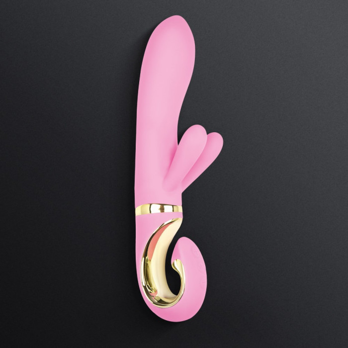 Vibrator Rabbit Grabbit, Roz Bonbon, 22 cm