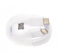 Cablu de date LG USB Type C to Type C, 1.0M, EAD63687002, White foto
