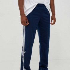 adidas Originals pantaloni de trening culoarea albastru marin, cu imprimeu